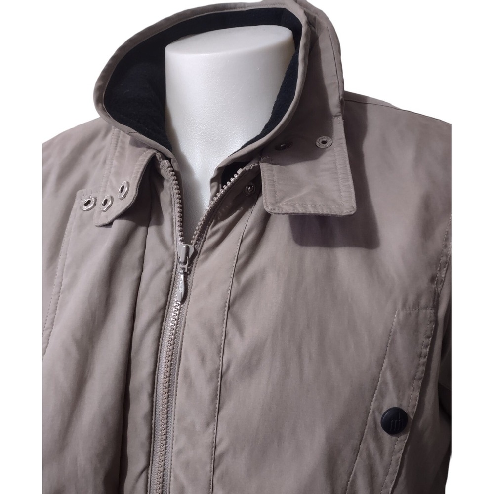 Misty Harbor Jacket Size M Women Gorp Core Taupe Brown Fleece Lined Utility Coat - Picture 11 of 16